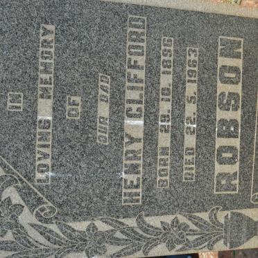 ROBSON Henry Clifford 1896-1963
