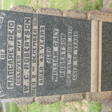 ROBERTSON William Calt -1976 &amp; Margaret Reid -1931 