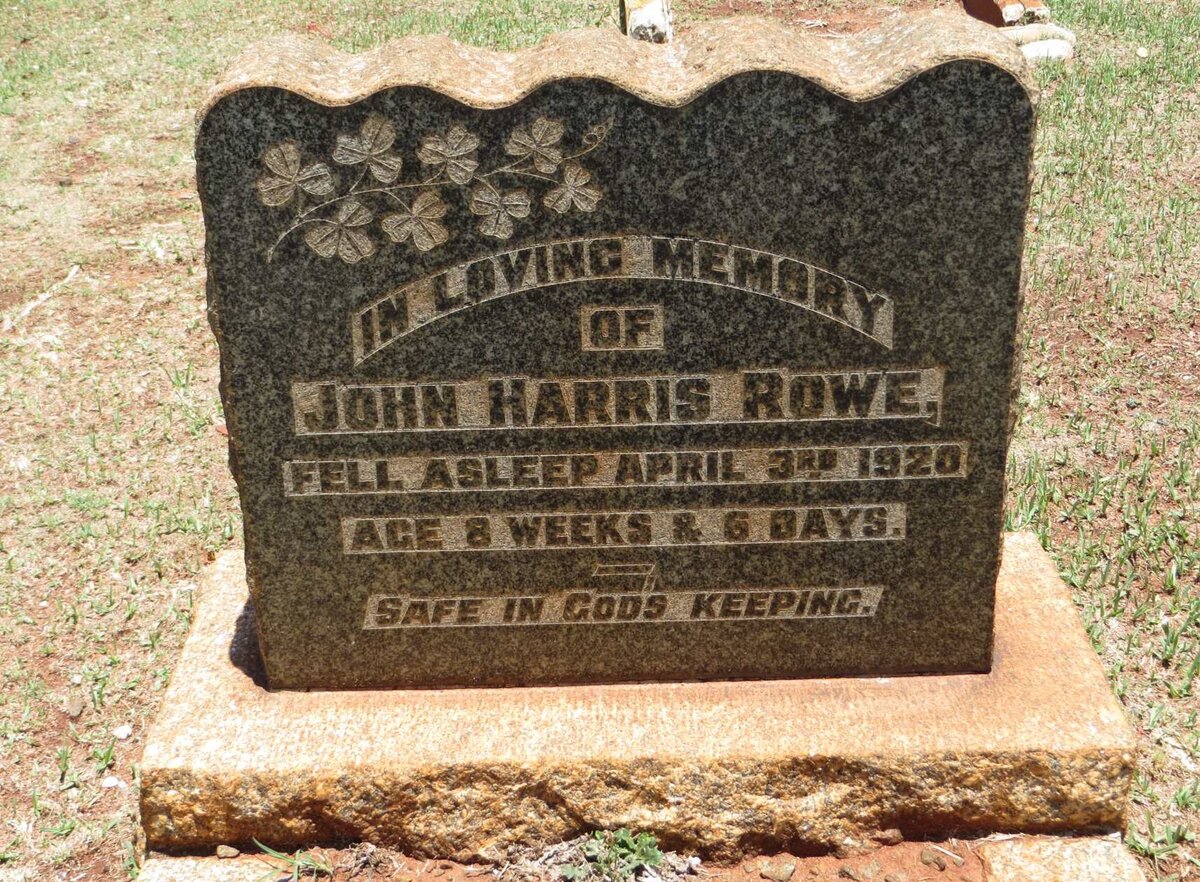 ROWE John Harris -1920