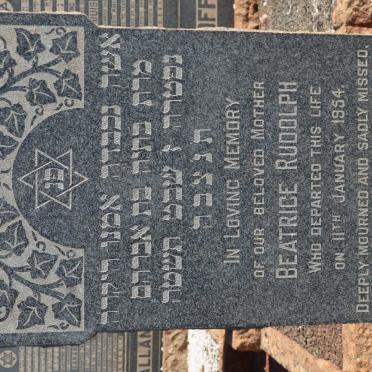 RUDOLPH Beatrice -1954