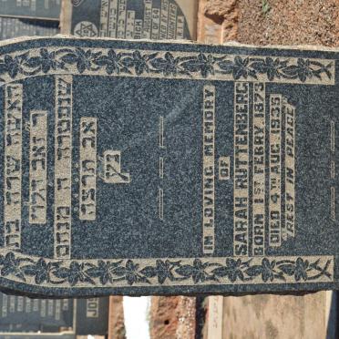 RUTTENBERG Sarah 1873-1935