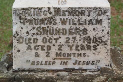 SAUNDERS Thomas Wiliam -1905