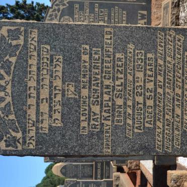 SCHAVERIEN Ray formerly KAPLAN formerly GREENFIELD nee SELTZER -1933