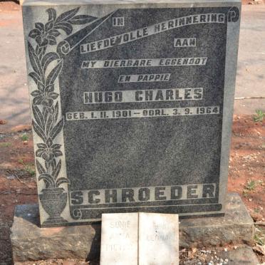 SCHROEDER Hugo Charles 1901-1964