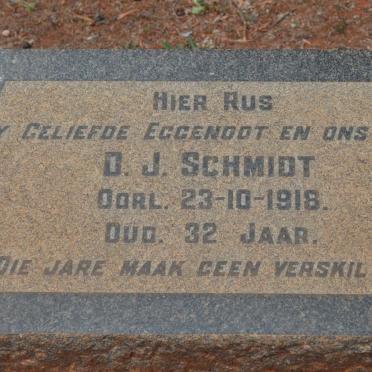 SCHMIDT D.J. -1918