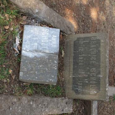 SCHOLTZ Anna 1899-1976 :: SCHOLTZ Beatrice 1926-1963