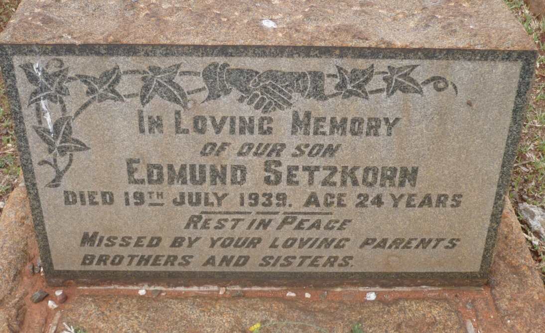 SETZKORN Edmund -1939