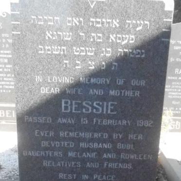 SILBERMAN Bessie -1982