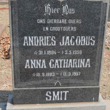 SMIT Andries Jacobus 1884-1958 &amp; Anna Catharina 1883-1957