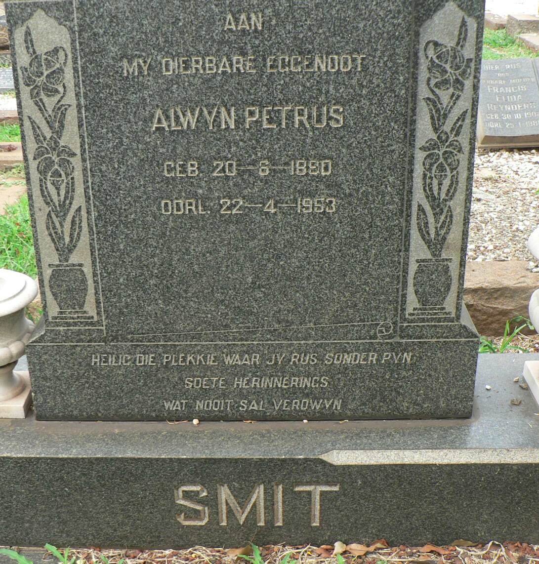 SMIT Alwyn Petrus 1890-1953