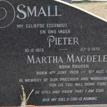 SMALL Pieter 1913-1970 & Martha Magdelena KRUGER 1909-1993 :: SMALL Danie 1938-1971 :: MAASDORP Rodney Vincent 1954-1981