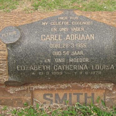 SMITH Carel Adriaan -1955 &amp; Elizabeth Catherina Louisa 1903-1979