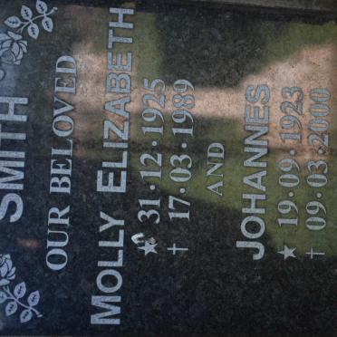 SMITH Johannes 1923-2000 &amp; Molly Elizabeth 1925-1989
