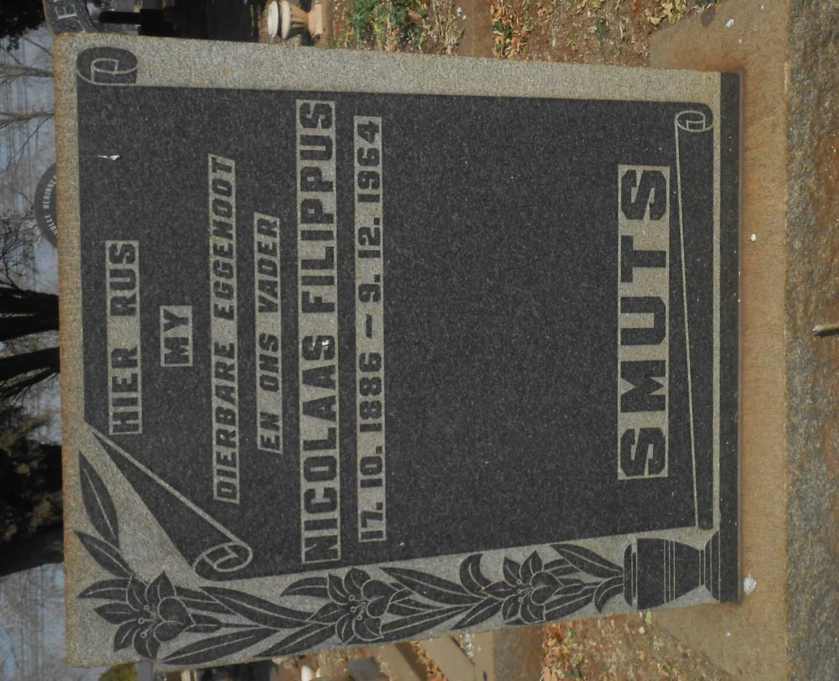 SMUTS Nicolaas Filippus 1886-1964