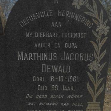 STEYN Marthinus Jacobus Dewald -1961 & Maria Magdalena Susanna -1979