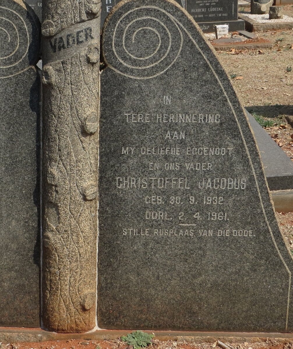 STEYN Christoffel Jacobus 1932-1961