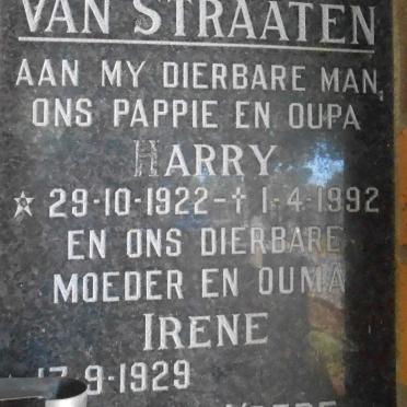 STRAATEN Harry, van 1922-1992 &amp; Irene 1929-