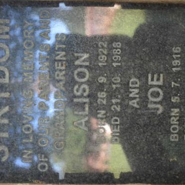STRYDOM Joe 1916-1995 &amp; Alison 1922-1988
