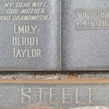 STEELE Emily Heriot Taylor 1902-1966