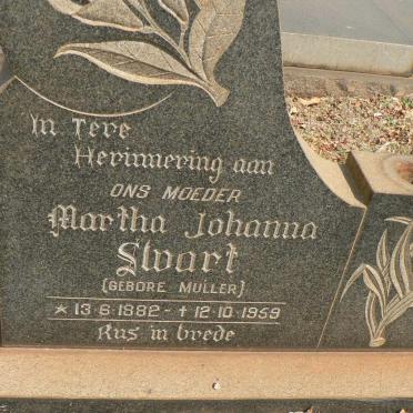 SWART Martha Johanna nee MULLER 1882-1959