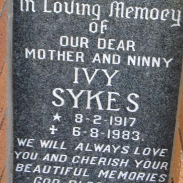 SYKES Ivy 1917-1983