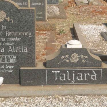 TALJARD Dirk Cornelis 1892-1965 &amp; Susara Aletta 1894-1981