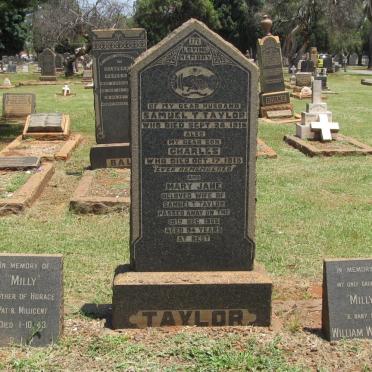 TAYLOR Samuel T. -1915 &amp; Mary Jane -1965 :: TAYLOR Charles -1918