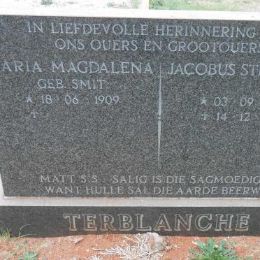 TERBLANCHE Jacobus Stephanus 1897-1965 &amp; Maria Magdalena SMIT 1909-
