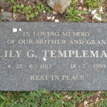 TEMPLEMAN Lily G. 1912-1999