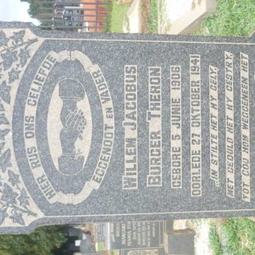THERON Willem Jacobus Burger 1906-1941