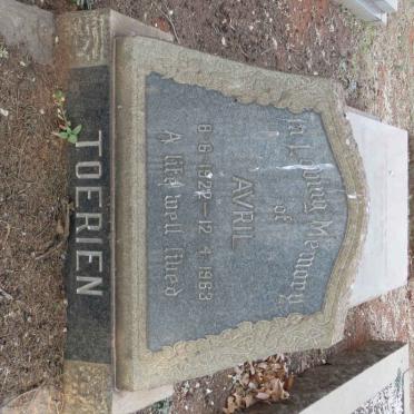 TOERIEN Avril 1922-1963