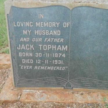 TOPHAM Jack 1874-1931