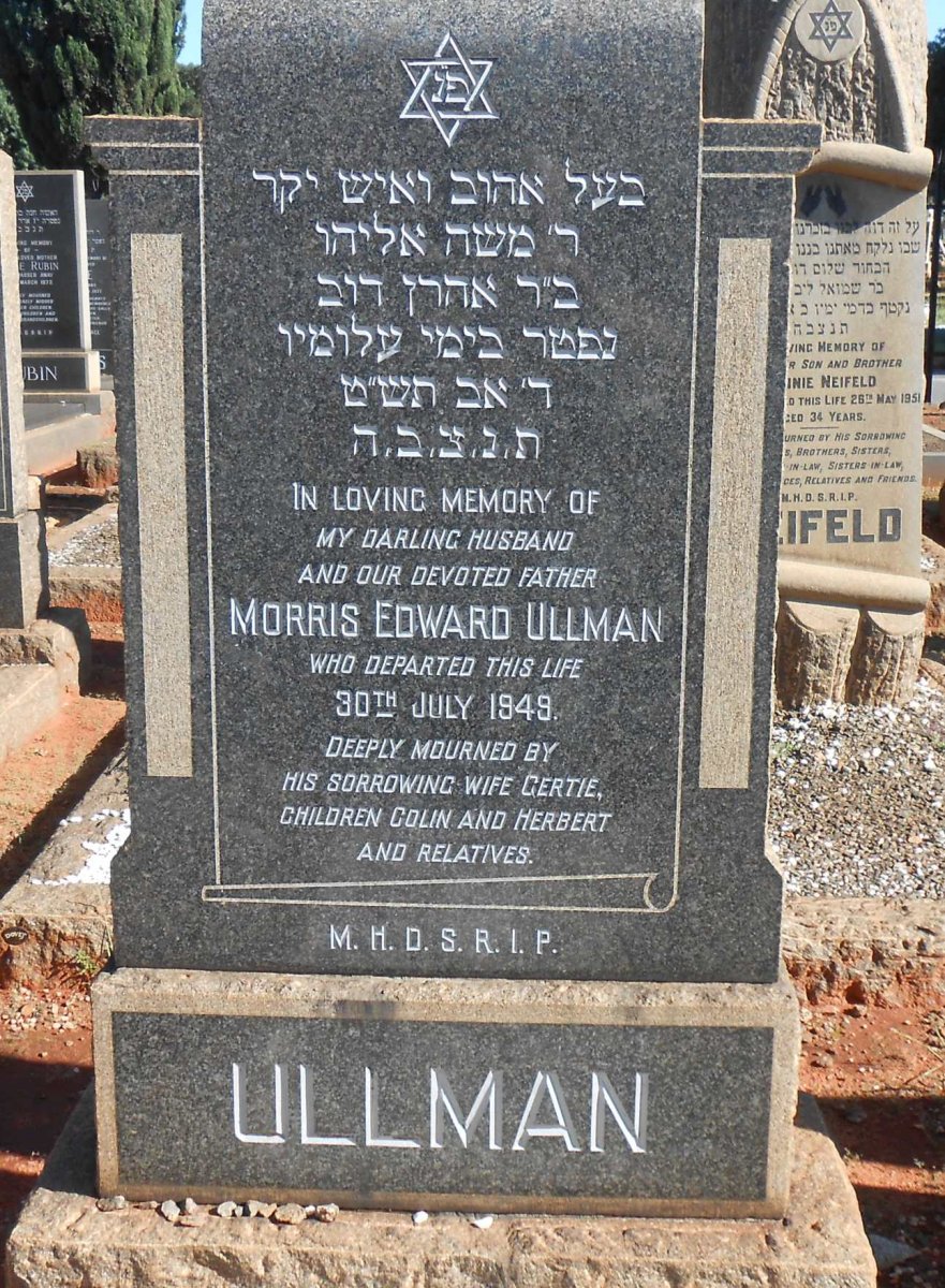 ULLMAN Morris Edward -1949