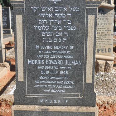 ULLMAN Morris Edward -1949