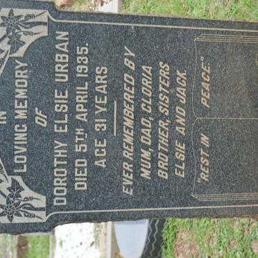 URBAN Dorothy Elsie -1935