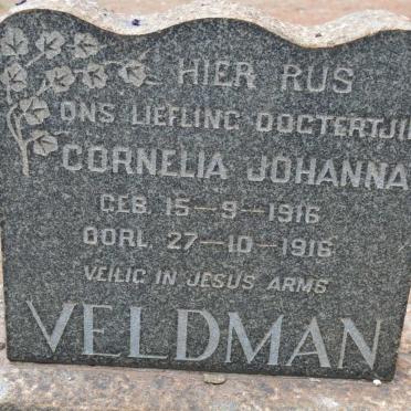 VELDMAN Cornelia Johanna 1916-1916