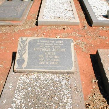 VENTER Lodewikus Jacobus 1898-1969