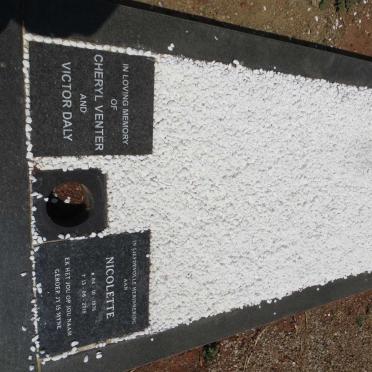 VENTER Cheryl :: DALY Victor :: VENTER Nicolette 1976-2015