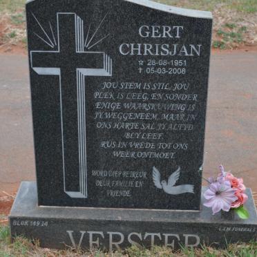 VERSTER Gert Chrisjan 1951-2008
