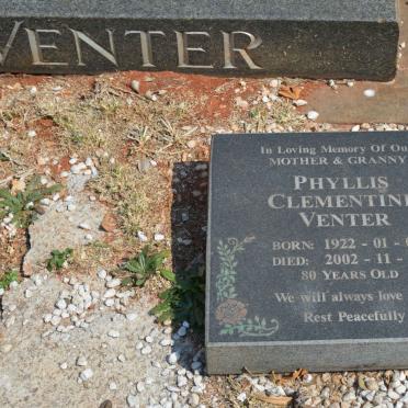 VENTER Karel Stephanus 1915-1989 :: VENTER Phyllis Clementine 1922-2002 :: VENTER Alan Edward 1942-1956 