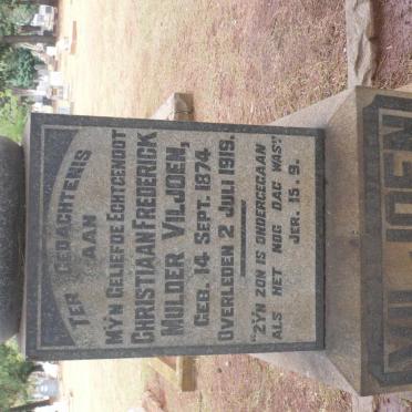 VILJOEN Christiaan Frederick Mulder 1874-1919