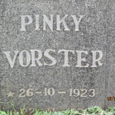 VORSTER Pinky 1923-