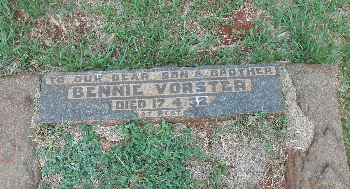 VORSTER Bennie -1932