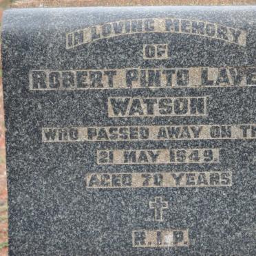 WATSON Robert Pinto Lavers -1949