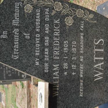 WATTS William Frederick 1905-1970