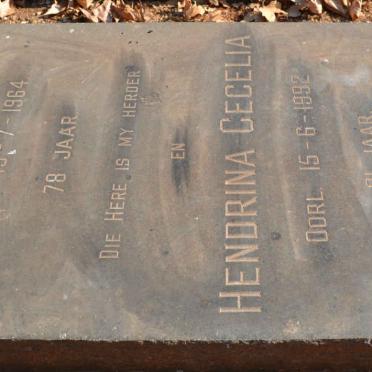 WALTERS Samuel Hendrik -1964 &amp; Hendrina Cecelia -1992