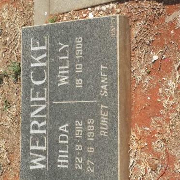WERNECKE Willy 1906- &amp; Hilda 1912-1989