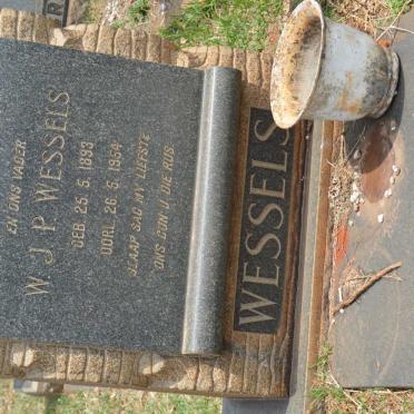 WESSELS W.J.P 1893-1954 &amp; Elizabeth C. 1899-1975