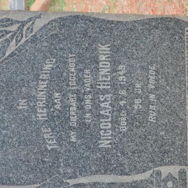 WESTHUIZEN Nicolaas Hendrik, van der -1949