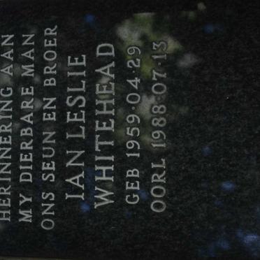 WHITEHEAD Ian Leslie 1959-1988